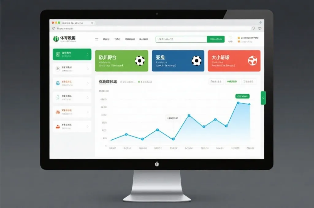 盘口分析网站栏目示意图,包含欧赔、亚盘、大小球和赔率走势